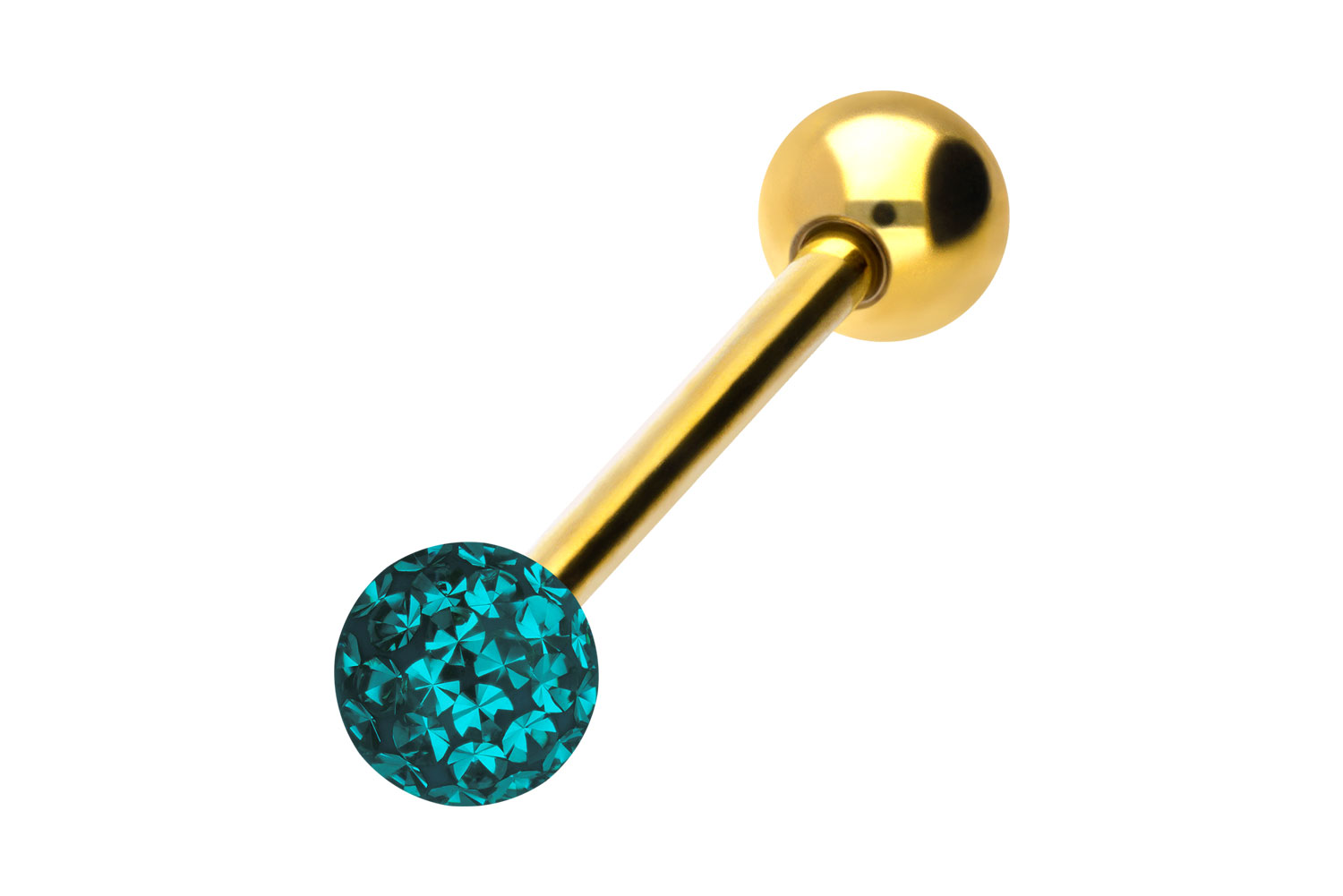Chirurgenstahl Barbell Piercing EPOXY- + CHIRURGENSTAHL-KUGEL